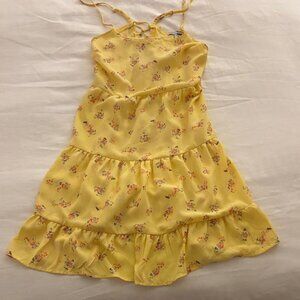 Fashion Nova Yellow Floral Kids Dress